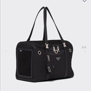 Prada Re-Nylon and Saffiano leather pet bag. New.